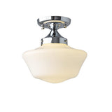 Loftlampe med glasskærme i creme – skandinavisk loftbelysning
