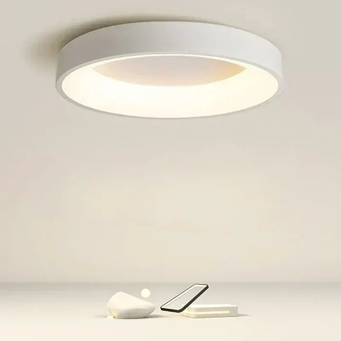 Loftlampe i rund form – skandinavisk LED-plafond i fem størrelser