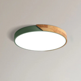 Loftlampe i træ og akryl – skandinavisk plafond til soveværelset