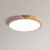 Loftlampe i træ og akryl – skandinavisk plafond til soveværelset