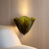 Væglampe i farvet glas – retro vægbelysning i art déco-stil