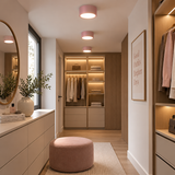 Loftlampe i aluminium – ultratynd rund plafond til lave lofter
