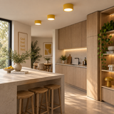 Loftlampe i aluminium – ultratynd rund plafond til lave lofter