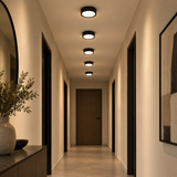 Loftlampe i aluminium – ultratynd rund plafond til lave lofter
