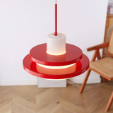 Glaspendel med ækvatorform – vintage bauhaus hængelampe