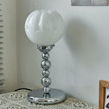 Bordlampe i glas med blomsterform – vintage bauhaus