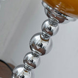 Bordlampe i glas med blomsterform – vintage bauhaus