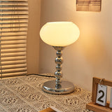 Bordlampe i glas med blomsterform – vintage bauhaus