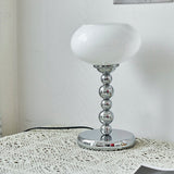 Bordlampe i glas med blomsterform – vintage bauhaus