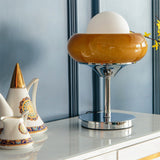 Bordlampe i glas – vintage bauhaus