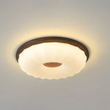 LED-loftlampe i valnød – enkel loftbelysning til soveværelset