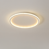 Loftlampe i aluminium – rund skandinavisk plafond med LED